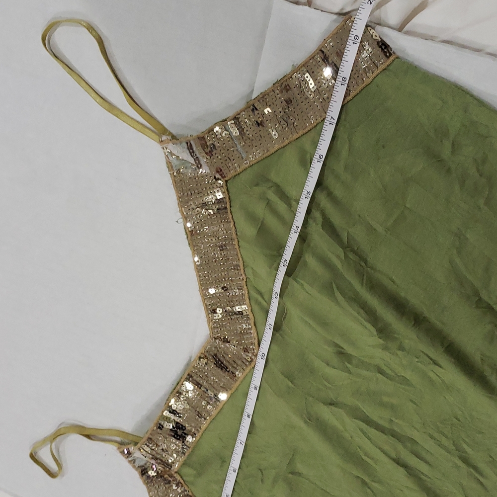 XL VTG vintage  cocomo gold sequin cami tank - Picture 8 of 9
